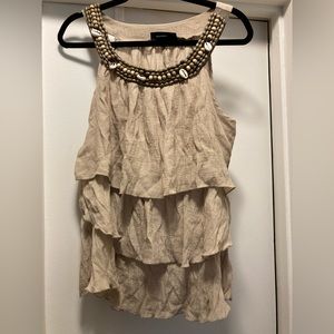 Ashley Stewart Ladies ruffle shell shirt size 1X